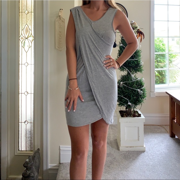 wrap t shirt dress